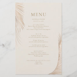 モダンシンプルPalm離れ Menu Card
