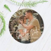 モダンシンプルPhoto Overlayの日付を保存結婚する 招待状