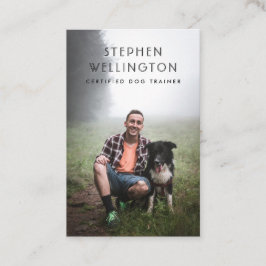 モダンシンプルPhoto Pet Sistter Dog Trainer 名刺