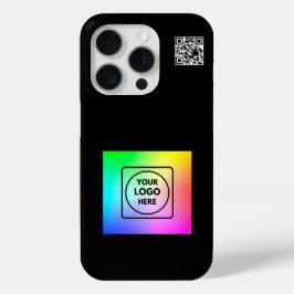 モダンシンプルQRコードロゴブランドiPhoneケース iPhone 15 Proケース