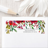 モダンシンプルRed Rose結婚のレーベル ラベル (インサイチュ)