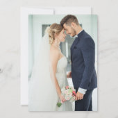 モダンシンプルSage Green Photo結婚's 招待状 (裏面)