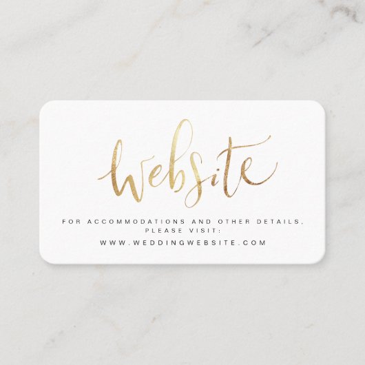 モダンシンプルScriptのWebサイ結婚ト挿入カード プレイスカード (正面)