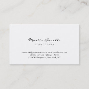 モダンシンプルScript Consultant Business Card 名刺