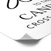 モダンシンプルScript Graduate Welcome 4 Photo ポスター (角)