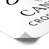 モダンシンプルScript Graduate Welcome 4 Photo ポスター (角)