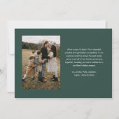 モダンシンプルScript Merry Christmas 2写真 シーズンカード (裏面)