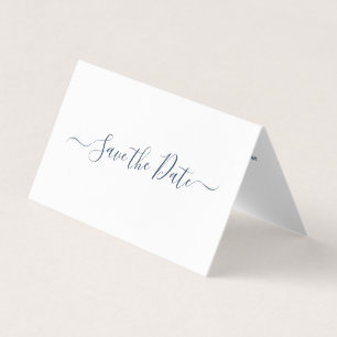 モダンシンプルScript Photo日付カードの保存 名刺