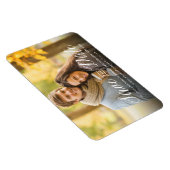 モダンシンプルScript Save The Date Photo Magnetic マグネット (右側)