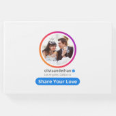 モダンシンプルSNS写真結婚の ゲストブック (正面)