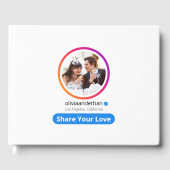 モダンシンプルSNS写真結婚の ゲストブック (正面)