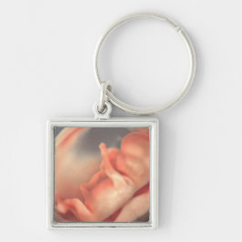 モダンシンプルSonogram超音波新生児写真 キーホルダー