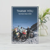 モダンシンプルTeamwork写真サンキューカード サンキューカード (スタンド正面)
