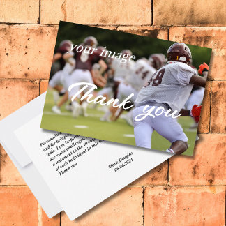 モダンシンプルTeamwork写真サンキューカード サンキューカード