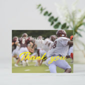 モダンシンプルTeamwork写真サンキューカード サンキューカード (スタンド正面)