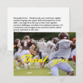 モダンシンプルTeamwork写真サンキューカード サンキューカード (正面/裏面)
