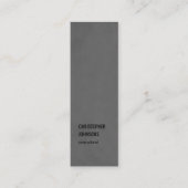 モダンシンプルTexture Gray Black Consultant スキニー名刺 (正面)