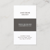 モダンシンプルTexture Gray Consultant 名刺 (裏面)