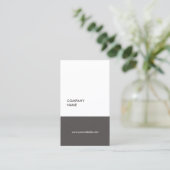 モダンシンプルTexture Gray Consultant 名刺 (スタンド正面)