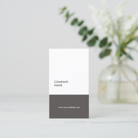 モダンシンプルTexture Gray Consultant 名刺 (スタンド正面)