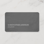 モダンシンプルTexture Gray Consultant 名刺 (正面)