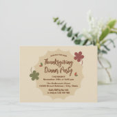 モダンシンプルThanksgiving Friending 招待状 (スタンド正面)