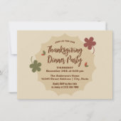 モダンシンプルThanksgiving Friending 招待状 (正面)