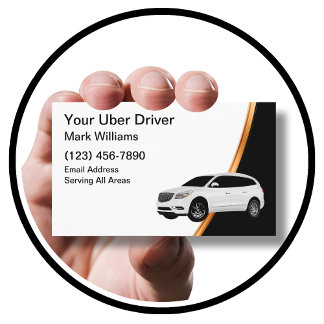 モダンシンプルUberドライバーの乗り心地 名刺