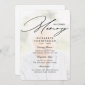 モダンシンプルViewing, Requiem, Interment Fund 招待状 (正面/裏面)