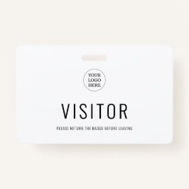 モダンシンプルVisitor Pass Companyロゴ バッジ