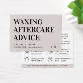 モダンシンプルWaxing Aftercare Card脱毛 (デスク)