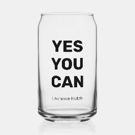 モダンシンプルYes名を付けパーソナライズされたる ガラス缶