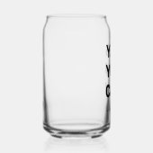 モダンシンプルYes名を付けパーソナライズされたる ガラス缶 (右)