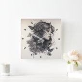 モダンシンプルYour Own Square Wall Clockの作成 スクエア壁時計 (ホーム)