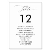 モダンシーティンググラフ名のスクリミニマルプ結婚ト テーブルナンバー (正面)