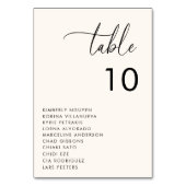 モダンシーティンググラフ名のスクリミニマルプ結婚ト テーブルナンバー (正面)