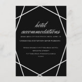 モダンジオメトリックホテルカード エンクロージャーカード (正面)