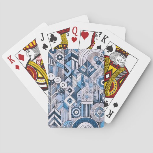 モダンジオメトリック トランプ (裏面)