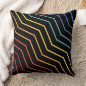 モダンジグカラフルザグパターン装飾用クッション クッション (ブランケット)