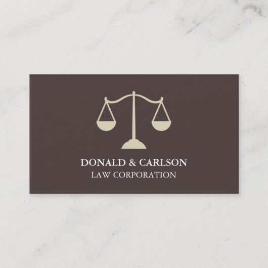 モダンジャスティス・バランス 弁護士ビジネスカード 名刺 (正面)