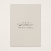 モダンジュエリーイヤリング表示カード (裏面)