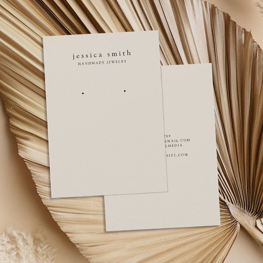 モダンジュエリーイヤリング表示カード