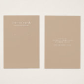 モダンジュエリーイヤリング表示カード (正面&裏面)