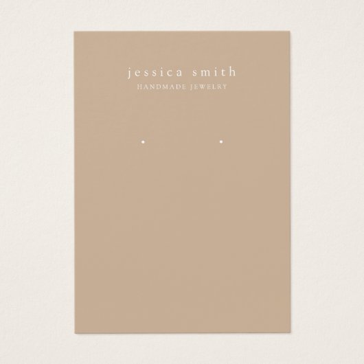 モダンジュエリーイヤリング表示カード (正面)