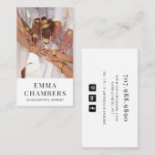 モダンジュエリーデザイナー名刺 名刺 (正面/裏面)