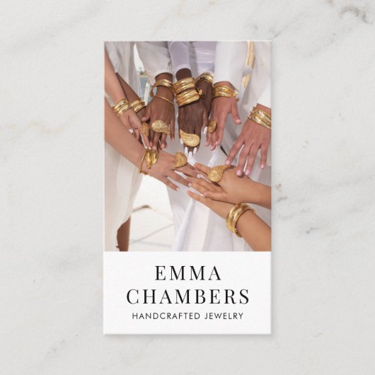 モダンジュエリーデザイナー名刺 名刺 (正面)