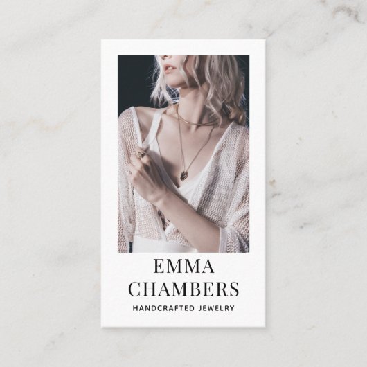 モダンジュエリーデザイナー名刺 名刺 (正面)