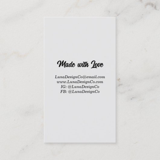 モダンジュエリー2ピン名刺 名刺 (裏面)