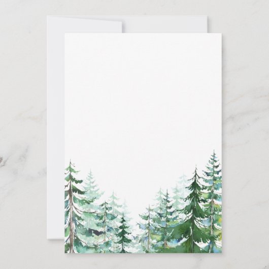 モダンジングル&ミングルクリスマスパーティの招待状 招待状 (裏面)