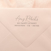 モダンスお洒落クリプト名差出人住所 ラバースタンプ